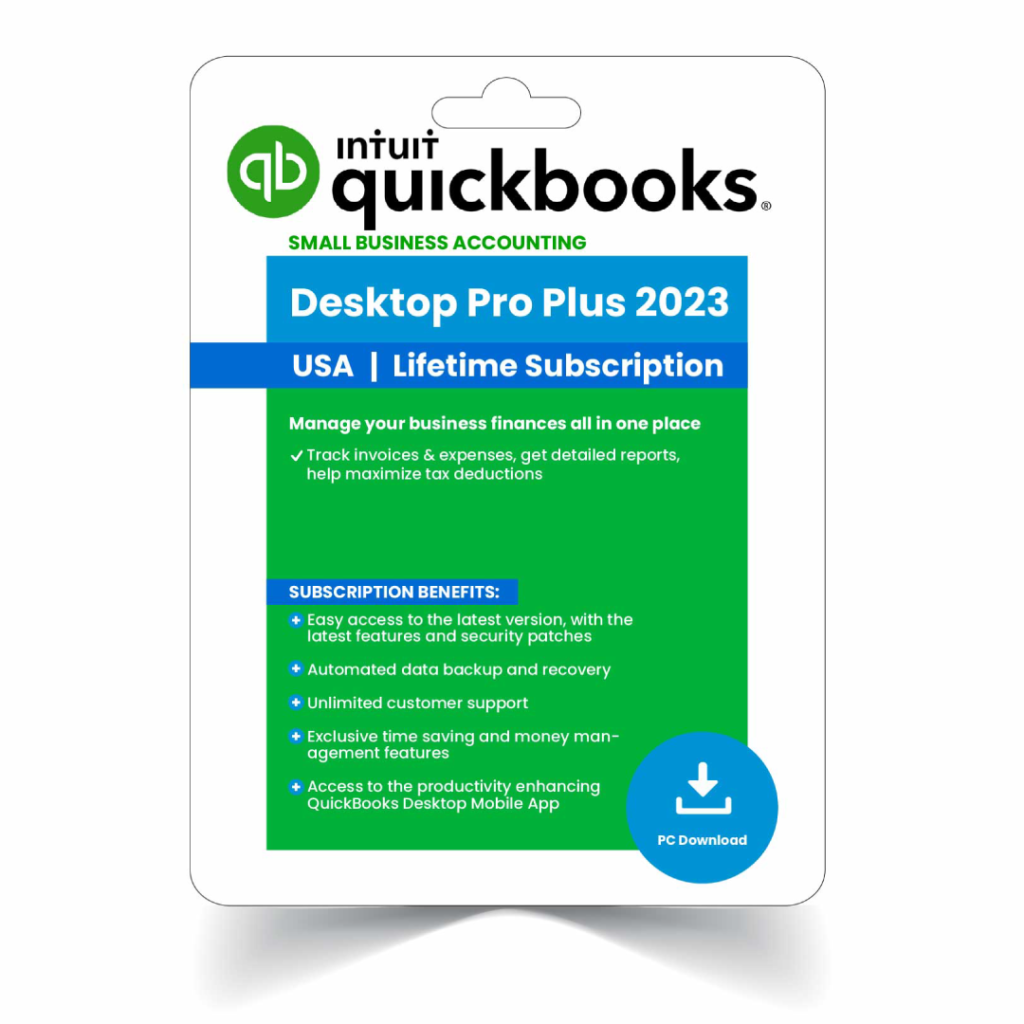 QuickBooks Desktop Pro Plus 2023 Lifetime Subscription USA Version