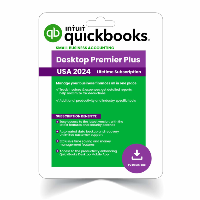 QuickBooks Desktop Premier Plus 2024 Lifetime Subscription marionca